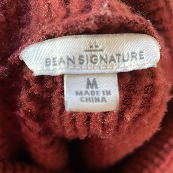 L.L. Bean Signature ~ Thermal Big Fitting Sweater Hemline Zippers - Picture 9 of 11